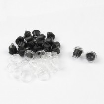 20 PCS SPDT 3 Pin Soldering Type Round Head Rocker Switch w Waterproof Cover