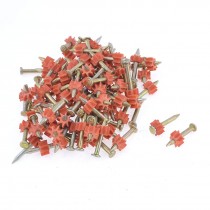 90 Pcs 3mm Dia Shank 25mm Length Power Hammer Drive Pins Fasteners