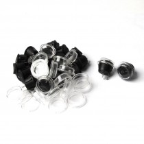 20pcs AC 6A/250V 10A/125V On/Off 2 Pin Black Rocker Switch w Waterproof Cover