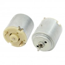 2-Pin Terminals 23mm Dia Magnetic Gear Motor 5400 RPM 6V DC 2 Pcs