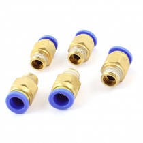 10mm to 1 4" PT Male Thread One Touch Push in Quick Coupling Fittings 5pcs