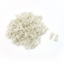 100 Pcs Plastic Casing 4mm Tin Plated Tube Inner Dia Closed End Wire Connectors