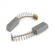 2 Pcs Power Tool Part Carbon Brushes 35/64" x 5/16" x 1/5"