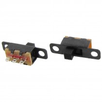 50 Pcs 3mm Height Knob 3 Pin 2 Position 1P2T SPDT Panel Slide Switch 0.5A 50V DC