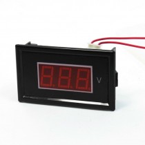 AC 60-500V 2-Wire Mini Red LED 3-Digit Volt Voltage Panel Meter Voltmeter