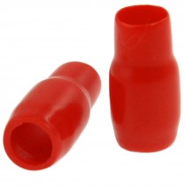 50 Pcs Red Soft Plastic Battery Terminal Boots Insulating Covers