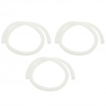 3pcs 3.94Ft 20mm Outer Dia White Plastic Flexible Corrugated Hose Tube Pipe