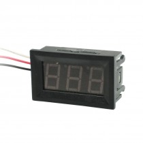DC 0-100V 3-Wire Mini Red LED 3-Digit Volt Voltage Panel Meter Voltmeter