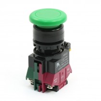 4 Terminals Momentary Mushroom Green Push Button Switch Ui660V Ith 10A