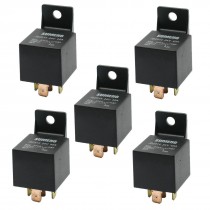 DC 24V 40A 1NO 1NC SPDT 5 Pins Male Plug Automotive Truck Car Relay 5 Pcs