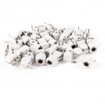 50 Pcs Through Hole 6mm Trimmer Variable Capacitors 10pF White