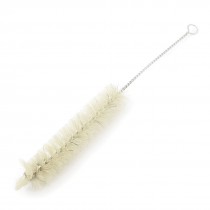 7.5" Long Nylon Bristle Stainless Steel Grip Test Tube Cleaning Brush