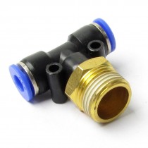 3 8" PT Male Thread 6mm One Touch Push in Tube T Joint Pneumatic Quick Fittings