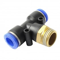 1/2" PT Male Thread 12mm One Touch Push In T Joint Pneumatic Quick Fittings