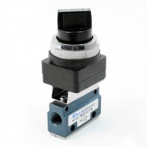 MOV321TB Model Selective Knob 1/8 PT Port 2 Position 3 Way Mechanical Valve