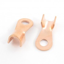 2 Pcs 50A Non-insulated Ring Copper Passing Through Terminals for Railway