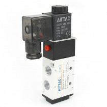 AC 220V Pneumatic Solenoid Air Valve 5 Port 2 Position 4V210 08