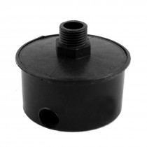 19/32" Threaded Round Admitting Port Muffler Silencer Black for Air Compressor