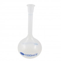 30cm High 1000ml Long Neck Clear White Plastic Volumetric Measuring Flask