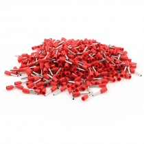 1000pcs Red PVC Sleeve Insulated Tube Terminals for 18 AWG