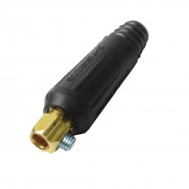 10 25MM2 Square Cable Joint Welding Connecting Connector Black 90mm x 25mm