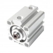 Pneumatic 32mm Bore 30mm Stroke Compact Thin Air Cylinder Silver Tone