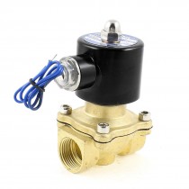 Direct Acting 2 Way 2 Position Water Air Oil Solenoid Valve DC 12V