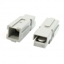 Gray Plastic Aluminum Plated Two 10mm Dia Fit Holes Powerpole Connector 600V 75A