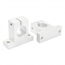 2 Pcs SK25 25mm Bore Linear Rail Shaft Support for Milling Machine