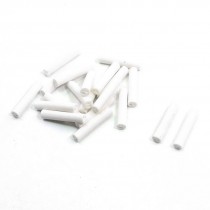 High Temperature Resistant 2 Hole 16mmx3mm0.8mm Ceramic Pipe 20 Pcs