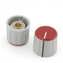 2 Pcs Volume Control Potentiometer 15/64" Split Shaft Hole Pots Knobs