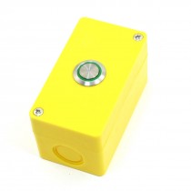 SPDT 1NC+1NO Green Indicator Self Locking Metallic Push Button Station