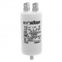 CBB60A-1 Polypropylene Film AC 450V 10UF Motor Run Capacitor for Washing Machine