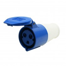AC 220-250V 32A Water Proof IEC309-2 2P+E Industrial Jack Socket Blue