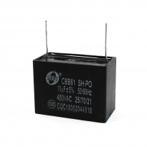 Fan 2 Terminals 10uF 5% Polypropylene Film Motor Run Capacitor