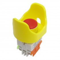 AC 660V 10A 1NO 1NC Momentary Ingot Shape Red Push Button Switch