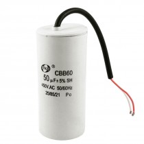 CBB60 Polypropylene Film Motor Run Capacitor 450VAC 50/60Hz 50UF