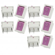 SPST On-Off 2 Pins Boat Rocker Switches 10A/125V 6A/250V 10 Pieces