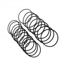 80mm x 2.4mm Rubber Sealing Washers Oil Filter O Rings Black 20 Pcs