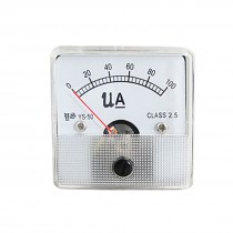DC 0-100uA Square Face Analog Current Panel Ammeter