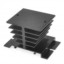Black Solid State Relay SSR Aluminum Heat Dissipation Sink