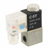 AC220V 2V025 Electromagnetic 2 Position 2 Way Solenoid Valve