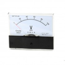 Screw Mounted Class 1.5 Accuracy Analog DC Volt Meter Panel 0-100V