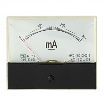 Analog DC 0-300mA Current Rectangle Panel Meter Gauge