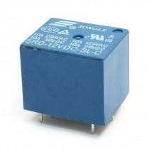 12VDC Coil 5Pin SPDT Plug in Blue PCB Miniature General Purpose Relay