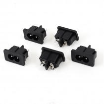5 Pcs Electrical Cooker Power Supply C8 Power Plug Socket 250V 2.5A