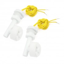 White P.P Water Level Sensor Right Angle Liquid Float Switch Fish Tank 2Pcs