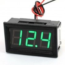 Panel Mount DC 4.5-30V Green LED Display Volt Meter Digital Voltmeter
