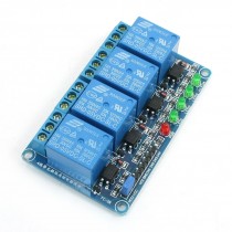 High Quality Trigger 4Channel Isolated Optocoupler Relay Module 5VDC 10A