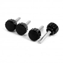 4pcs Spare Parts M4 x 14 x 20mm Screw On Type Grip Knurled Knobs